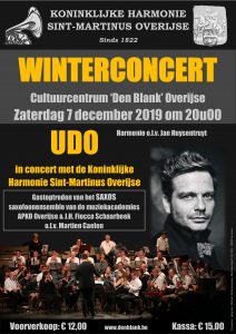 Winterconcert 2019: Udo in concert @ Cultuurcentrum 'Den Blank'